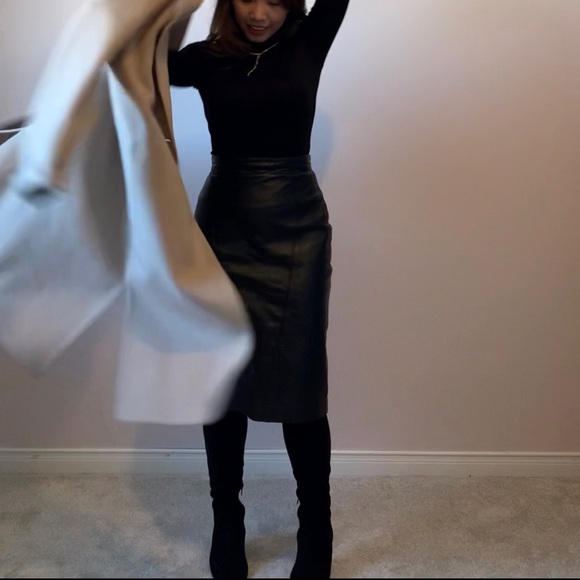 LEATHER SKIRT XXS - Picture 3 of 9